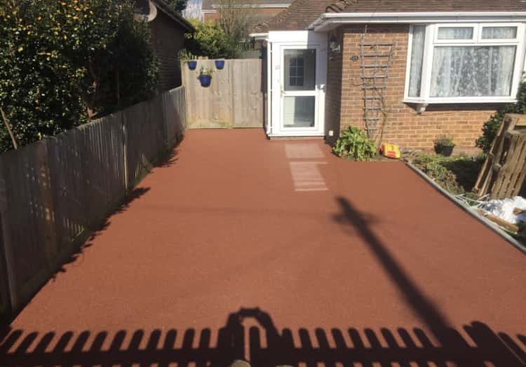 This is a photo of a new Resin bound installed in a drive carried out in a district of Chester. All works done by Chester Resin Driveways