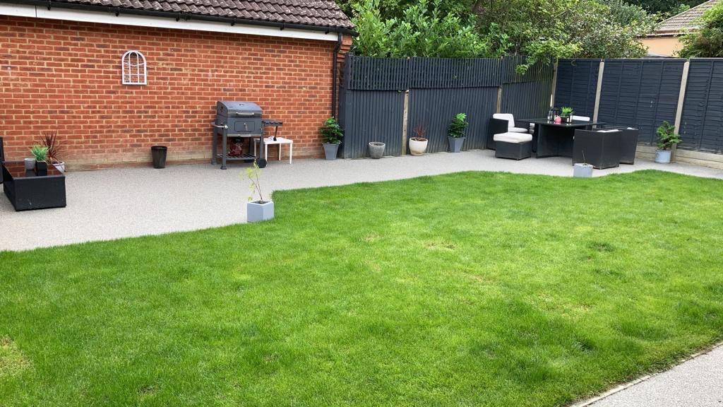 This is a photo of a Resin patio carried out in a district of Chester. All works done by Chester Resin Driveways